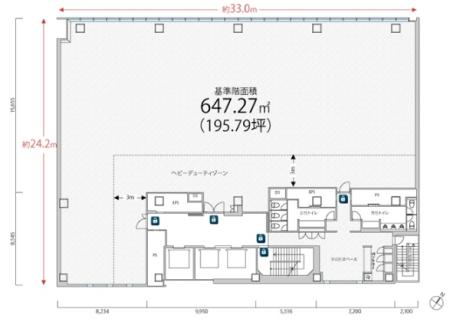 ＰＭＯ日本橋江戸通基準階図面