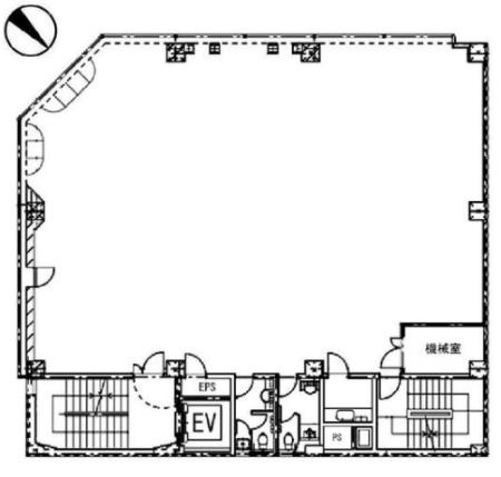 藤久ビル西2号館基準階図面