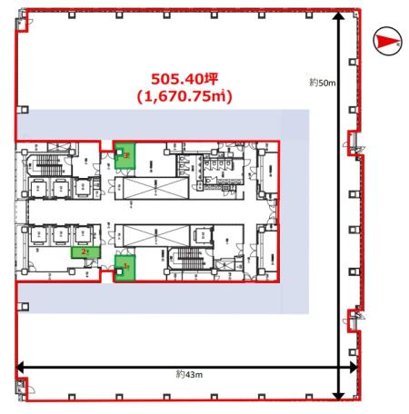 品川シーサイドパークタワー基準階図面