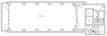 イトーピア谷町ビル基準階図面