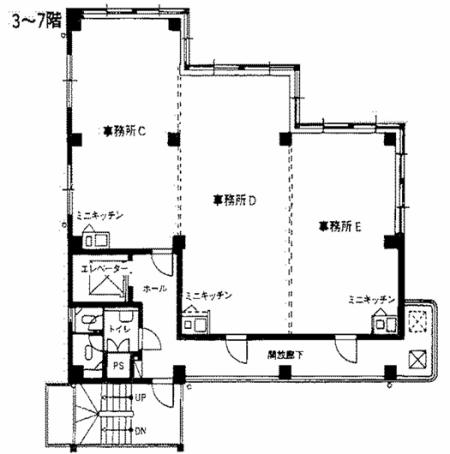 リバティ八尾基準階図面