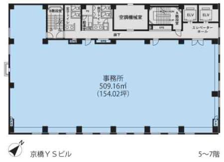京橋ＹＳビル基準階図面