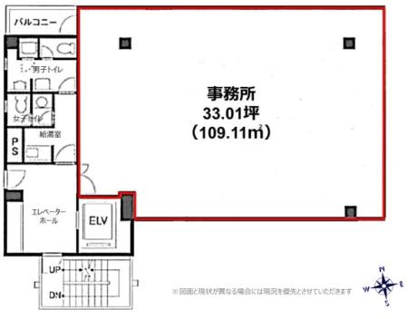 新川エフ２ビルディング基準階図面