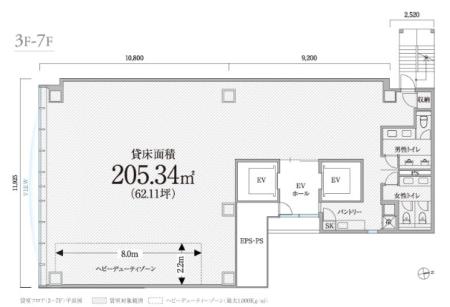 PMO神田岩本町ビル基準階図面
