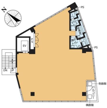 VORT外苑前Ⅲ基準階間取り図